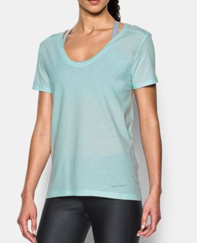 New Arrival Women’s UA Microthread Scoop V-Neck LIMITED TIME: FREE SHIPPING $29.99