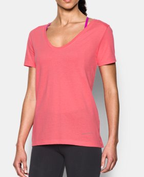 New Arrival Women’s UA Microthread Scoop V-Neck LIMITED TIME: FREE SHIPPING $29.99
