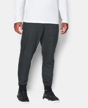 Men's UA Rival Fleece Patterned Joggers LIMITED TIME: FREE SHIPPING 5 Colors $69.99
