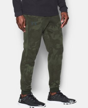 Men's UA Rival Fleece Patterned Joggers 1 Color $59.99