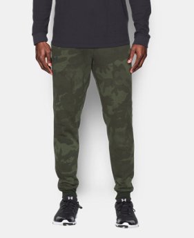 Men's UA Rival Fleece Patterned Joggers LIMITED TIME: FREE SHIPPING $69.99
