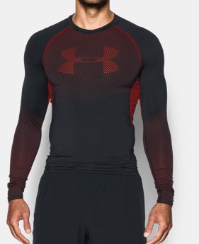 Men's UA HeatGear® Armour Printed Long Sleeve Compression Shirt LIMITED TIME: FREE SHIPPING 2 Colors $44.99