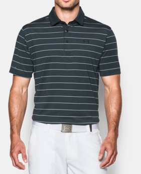 Men's UA coldblack® Swing Plane Stripe Polo 1 Color $52.99