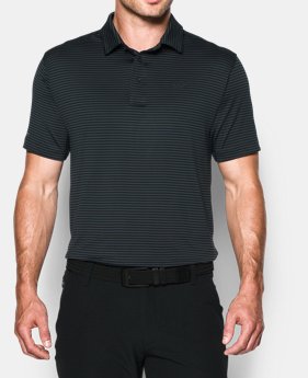 Men's UA coldblack® Tee Time Stripe Polo 5 Colors $69.99