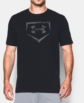 Men's UA Baseball Plate Logo T-Shirt LIMITED TIME: FREE SHIPPING $29.99