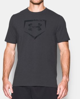 Men's UA Baseball Plate Logo T-Shirt LIMITED TIME: FREE SHIPPING 1 Color $29.99
