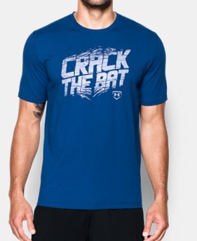 Men's UA Baseball Crack The Bat T-Shirt 1 Color $13.49
