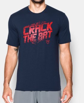 Men's UA Baseball Crack The Bat T-Shirt 1 Color $13.49