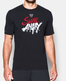 New Arrival Men's UA Baseball Swing Angry T-Shirt LIMITED TIME: FREE SHIPPING 2 Colors $29.99