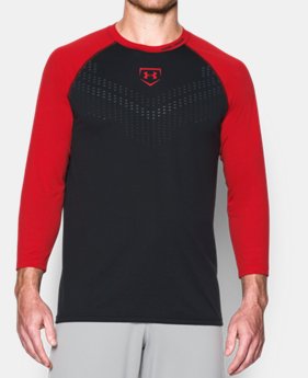 Men's UA Baseball Exclusive ¾ Sleeve 4 Colors $20.99 to $22.49