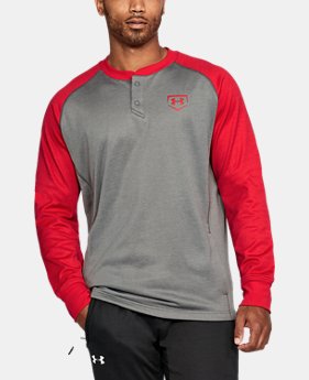 Men's UA Baseball Training Henley 4 Colors Available $59.99