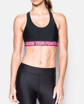 New Arrival Women’s UA Power In Pink® Armour Mid Sports Bra LIMITED TIME: FREE SHIPPING 1 Color $29.99