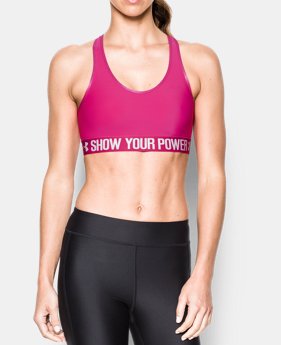 Women’s UA Power In Pink® Armour Mid Sports Bra 2 Colors $24.99