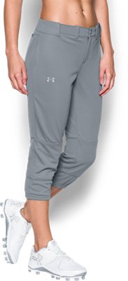 under armour grey softball pants