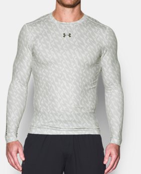 Men's UA ColdGear® Armour Printed Compression Crew 1 Color $26.99