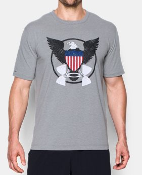 Men's UA Freedom USA Eagle T-Shirt 2 Colors $14.24