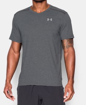 Men's UA Threadborne Streaker V-Neck 1 Color $17.24