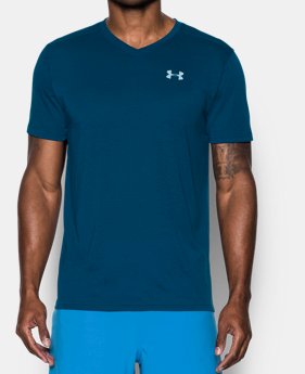 Men's UA Threadborne Streaker V-Neck 1 Color $17.24