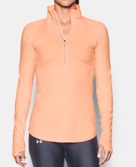 Best Seller Women's UA Threadborne Run True 1/2 Zip 1 Color $64.99