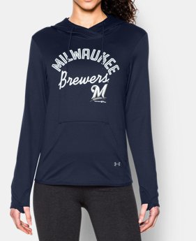 New to Outlet Women’s Milwaukee Brewers UA French Terry Hoodie EXTRA 25% OFF ALREADY INCLUDED 1 Color $39.74