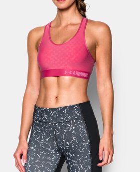 Women's Armour® Mid Embossed Sports Bra 2 Colors $12.93 to $17.24