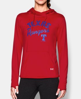 New to Outlet Women’s Texas Rangers UA French Terry Hoodie EXTRA 25% OFF ALREADY INCLUDED 1 Color $39.74