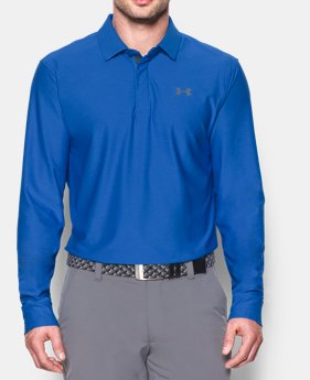 Men's UA Playoff Long Sleeve Polo 1 Color $29.24 to $39.74