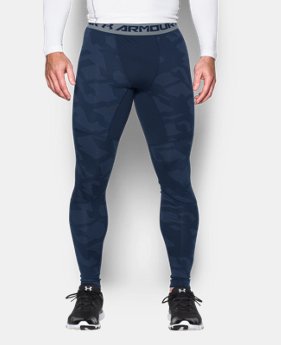 Men's UA ColdGear® Armour Jacquard Compression Leggings 1 Color $25.31 to $26.99