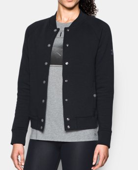 Women’s UA Varsity Fleece Bomber LIMITED TIME: FREE SHIPPING 1 Color $124.99