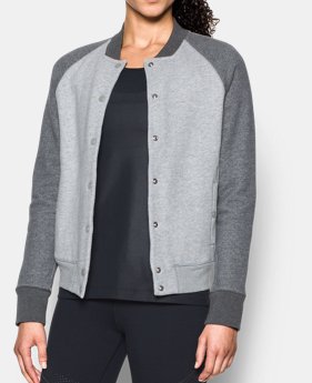 Women’s UA Varsity Fleece Bomber LIMITED TIME: FREE SHIPPING 1 Color $124.99