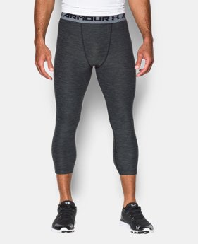 Men's UA HeatGear® Armour Twist ¾ Compression Leggings LIMITED TIME: FREE SHIPPING 1 Color $44.99