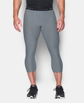 Men's UA HeatGear® Armour Twist ¾ Compression Leggings LIMITED TIME: FREE SHIPPING 3 Colors $44.99