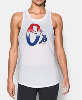 Women's Baltimore Orioles Cutout Tank 1 Color $34.99