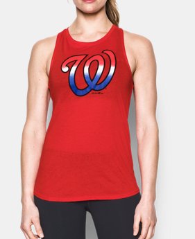 Women's Washington Nationals Cutout Tank 1 Color $34.99