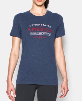 Women's UA Freedom Honor Starts & Stripes Short Sleeve T-Shirt 1 Color $17.24