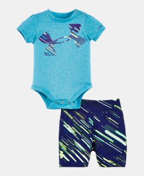 Girls' Newborn UA Lumos Bodysuit Set 1 Color $26.99