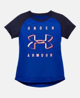 Girls' Pre-School UA Under Armour Raglan T-Shirt 1 Color $12.74