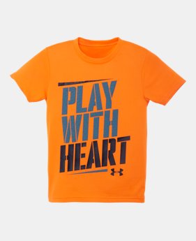 Boys' Pre-School UA Play With Heart T-Shirt 1 Color $17.99