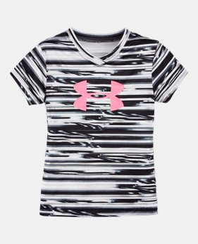 Girls' Pre-School UA Linked Big Logo Short Sleeve 1 Color $24.99