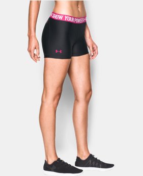 Women's UA Power In Pink® HeatGear® Armour Shorty 1 Color $29.99