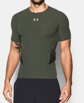 Men's HeatGear® Armour Zone Compression Short Sleeve 1 Color $74.99