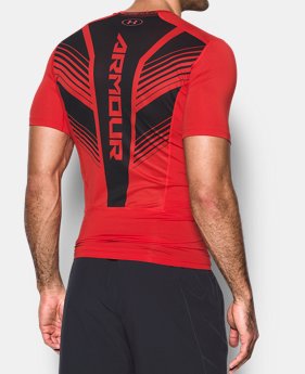Men's HeatGear® SuperVent Armour Short Sleeve Compression T-Shirt 1 Color $25.49