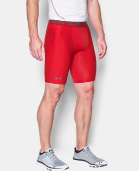 Men's HeatGear® Armour Long Compression Shorts 1 Color Available $22.49