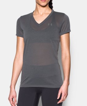Women's UA Threadborne Train Pointelle V-Neck 1 Color $12.74 to $17.24