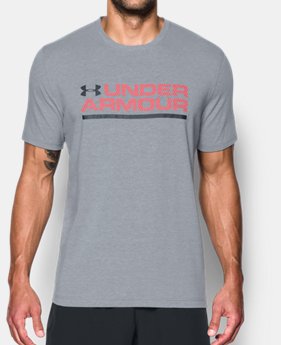 Men's UA Wordmark Lockup T-Shirt 1 Color $24.99
