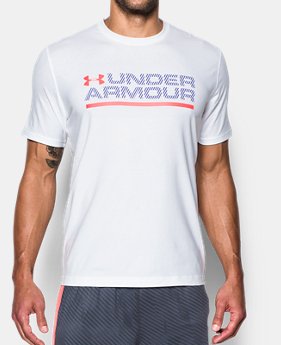 Men's UA Wordmark Lockup T-Shirt 2 Colors $24.99