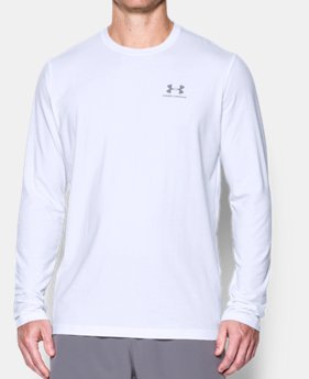 Best Seller Men's UA Chest Logo Long Sleeve T-Shirt 1 Color $29.99