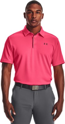 mens pink under armour shirt