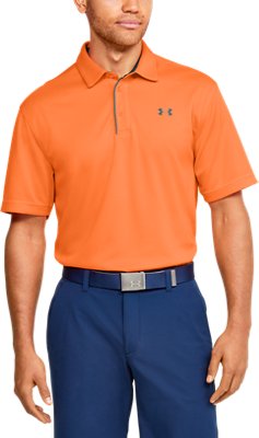 men's under armour orange shirt