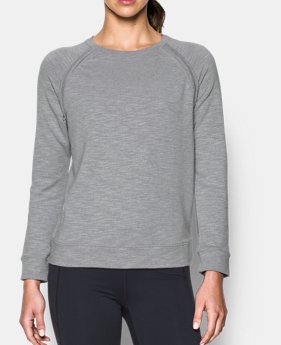 Women's UA Plush Terry Crew 1 Color $79.99